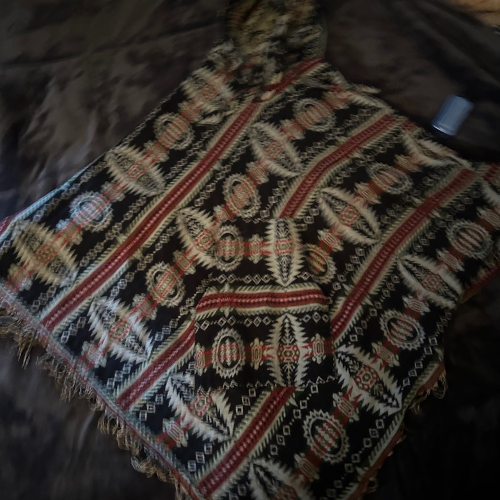 Hooded pancho